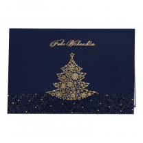 Edle Weihnachtskarten mit schimmernder Goldfolienprägung