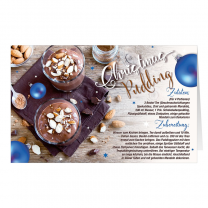 Weihnachtskarten "Rezeptkarten Christmaspudding"